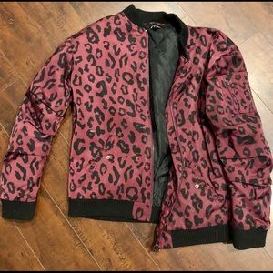 Cheetah bomber jacket. XL kids or Xs Adults